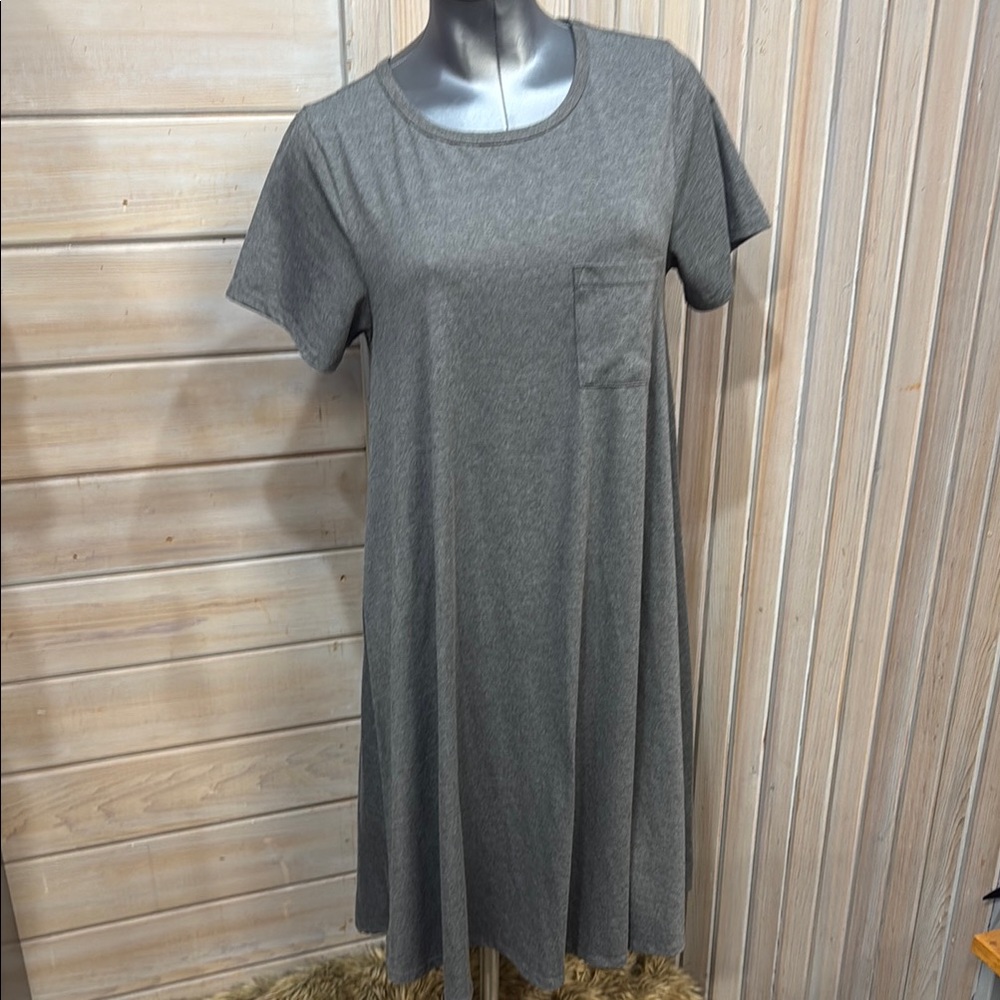 LuLaRoe Gray Casual Midi Sundress